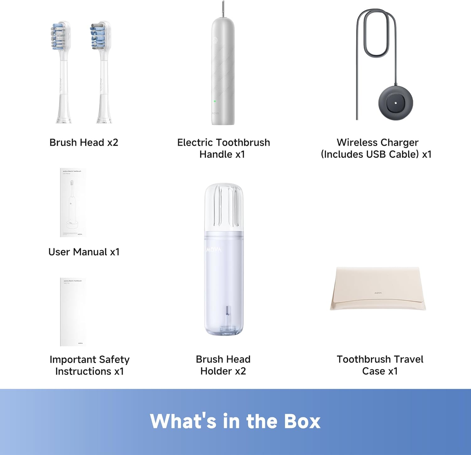 MOVA Fresh Pro 3D Clean Electric Toothbrush-Open Box