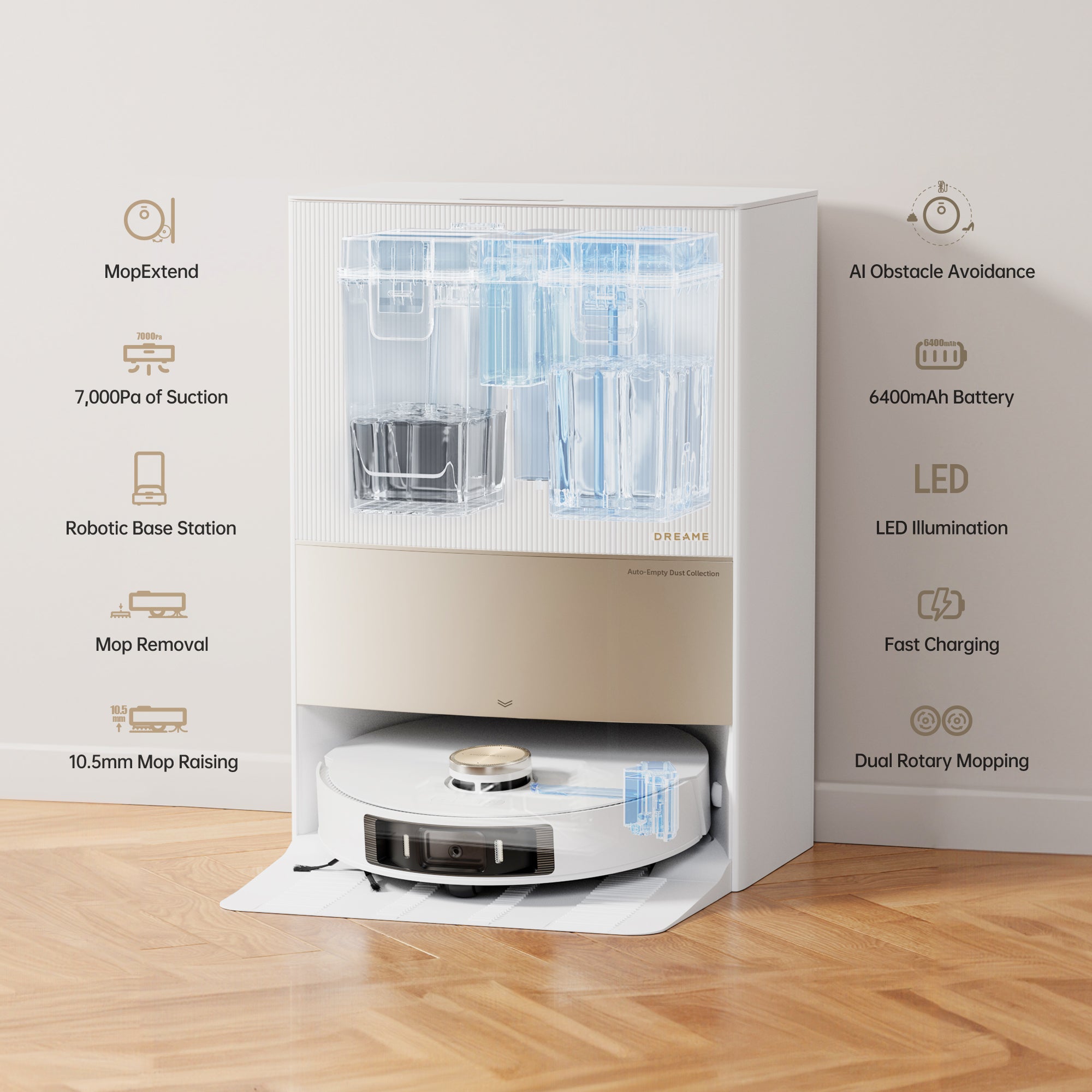 Dreame L20 Ultra Robot Vacuum and Mop Cleaner-Refurbished